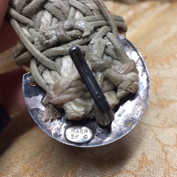 Vintage Marjorie Baer Santa Fe mixed metal Belt M - Picture 4 of 5